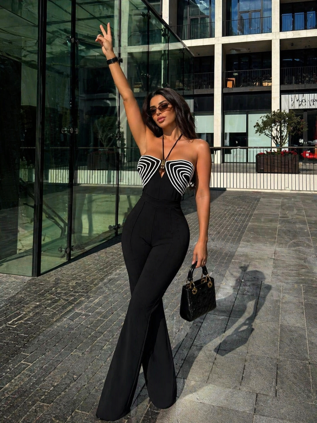 Black and White Jumpsuit