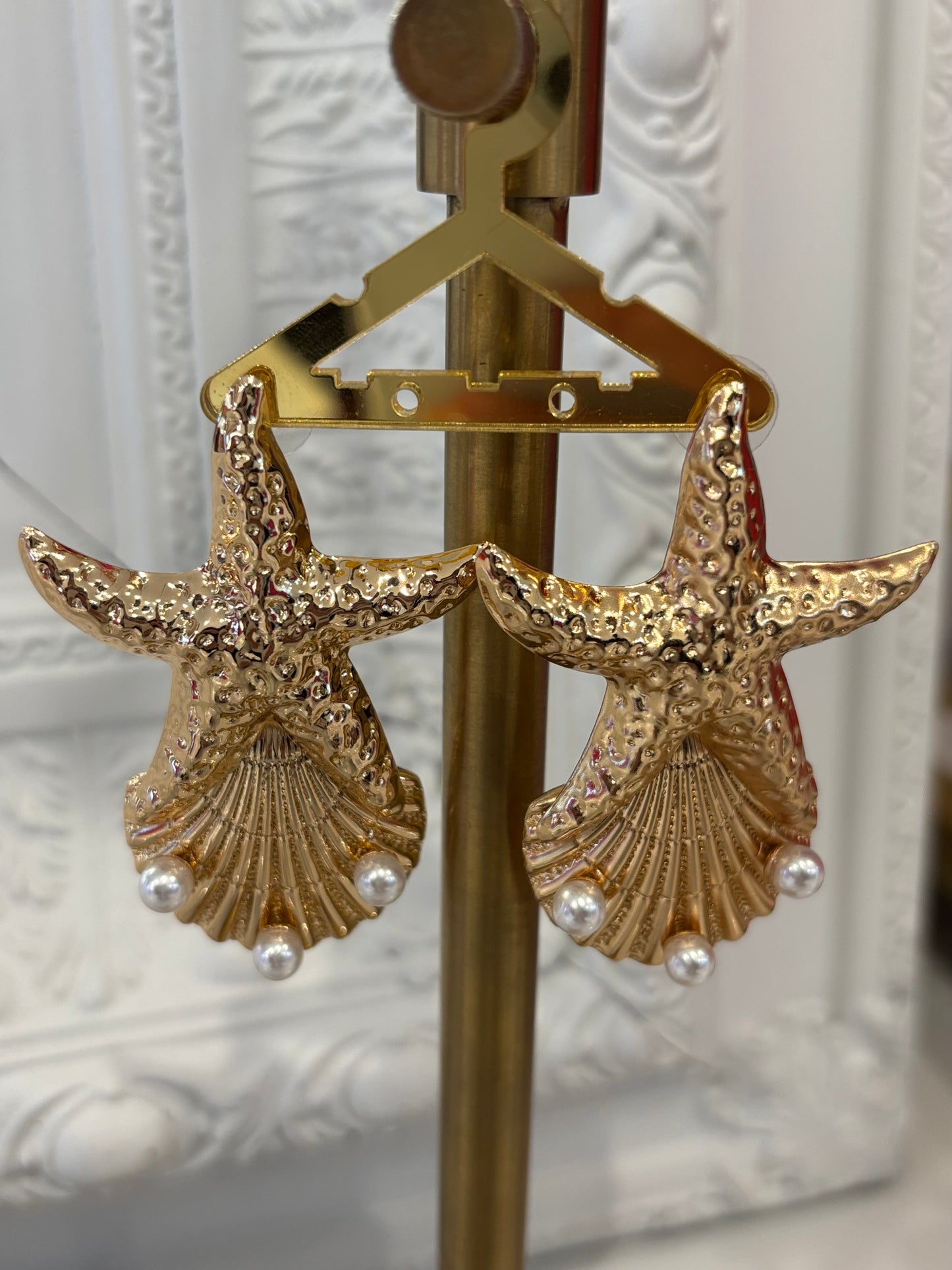 Coastal Royalty Earrings Gold