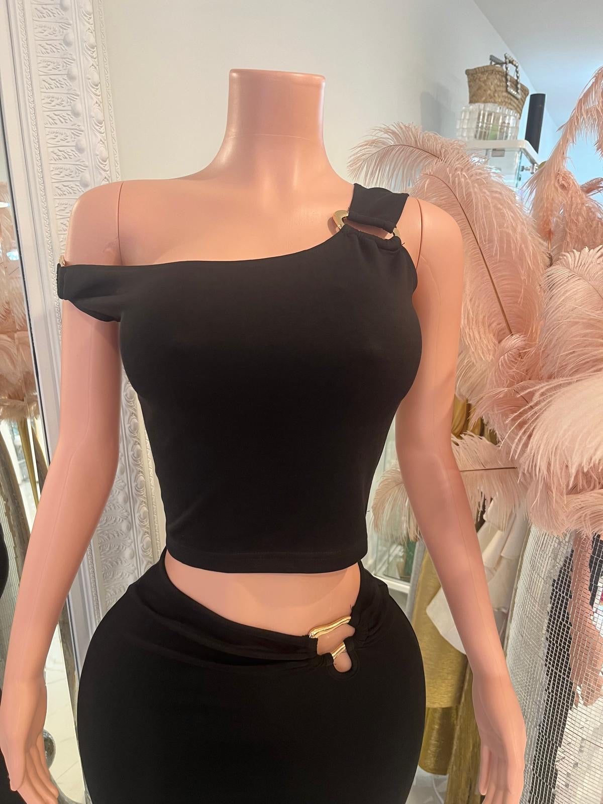 Mocha Allure Skirt Set