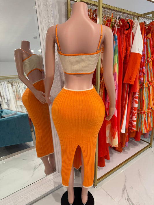 Love Baby Midi Dress Orange