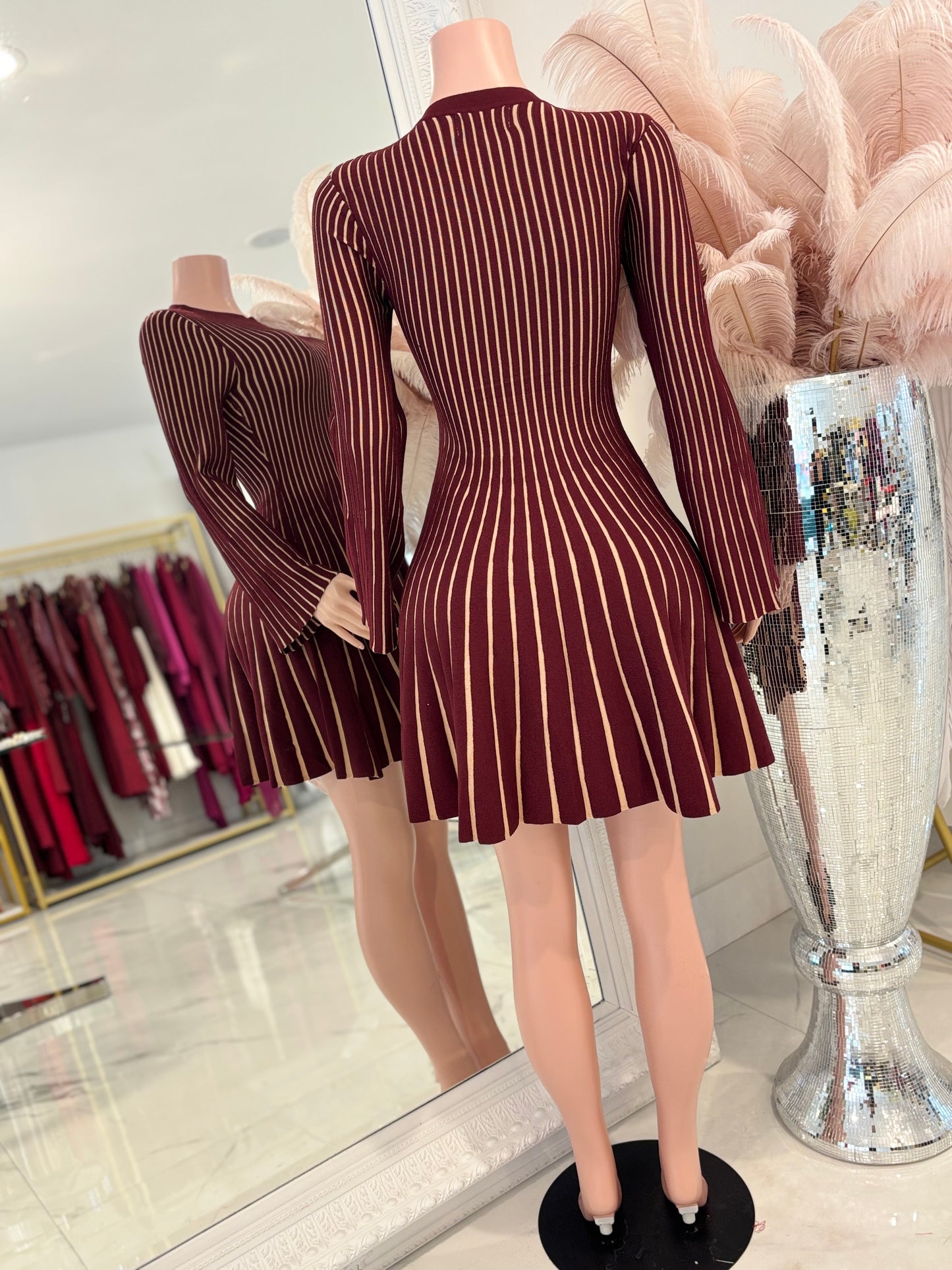 You Better Adore Me Mini Dress Rojo Vino