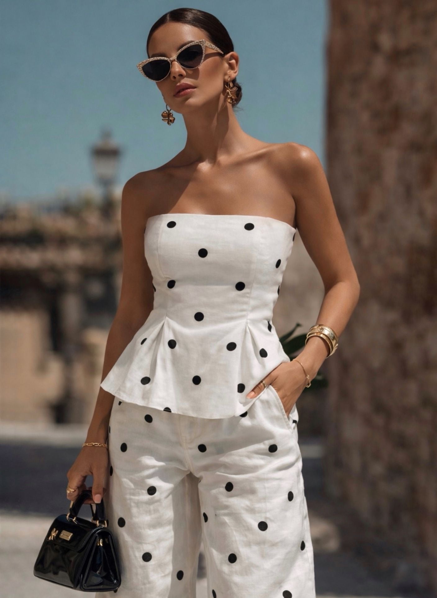 Pepas Pants Set White