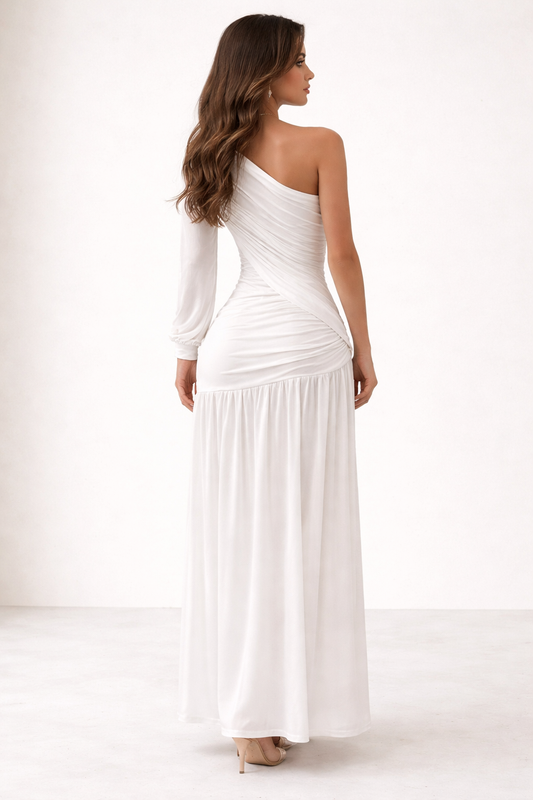 The Graceful Dance Maxi Dress White