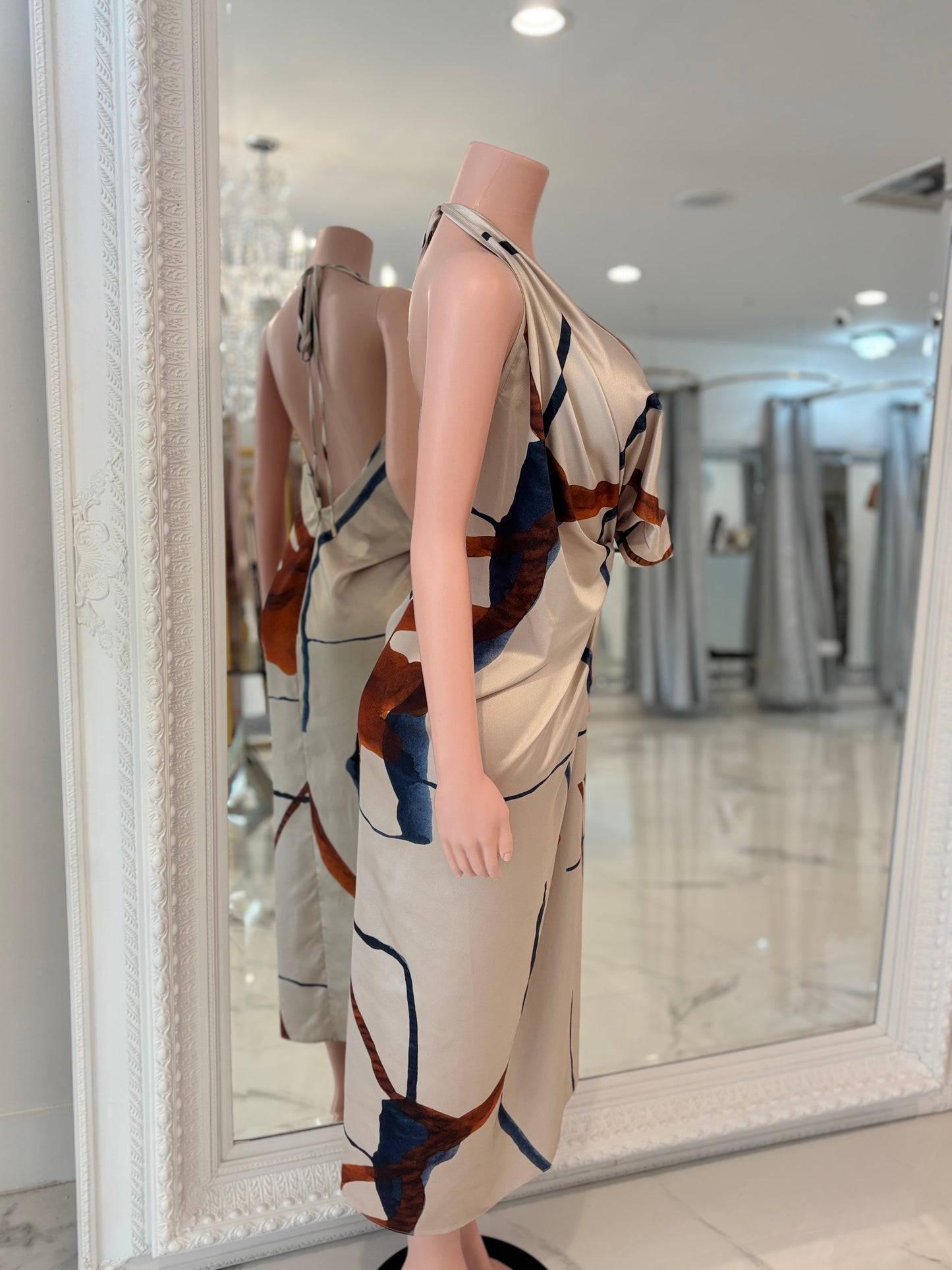 Don't Worry About the Mess Maxi Dress Beige 