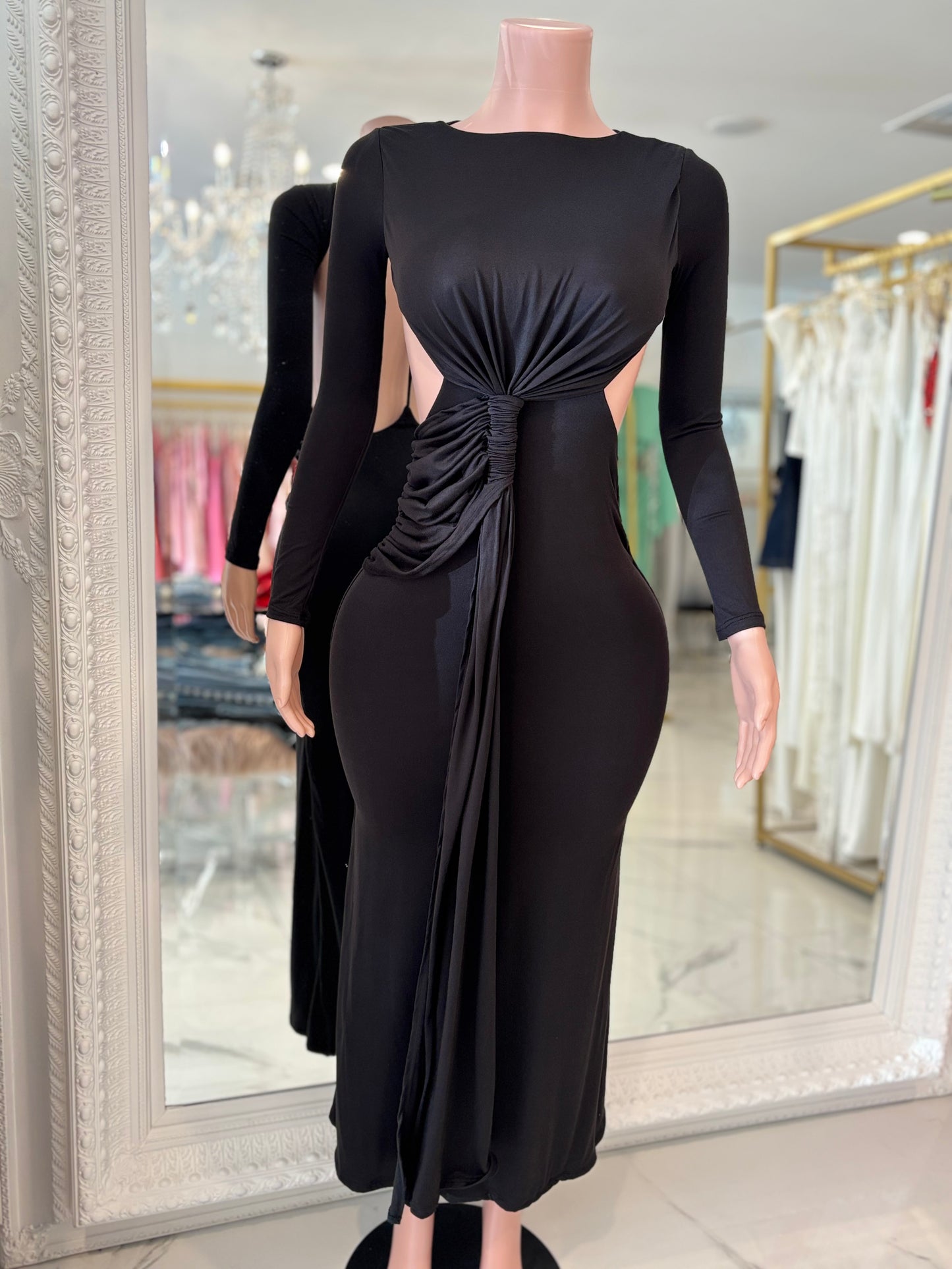 Sexy And Elegant Maxi Dress Black