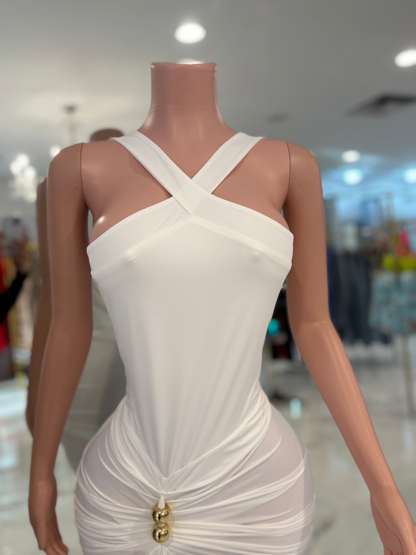 Hot For Life Maxi Dress White