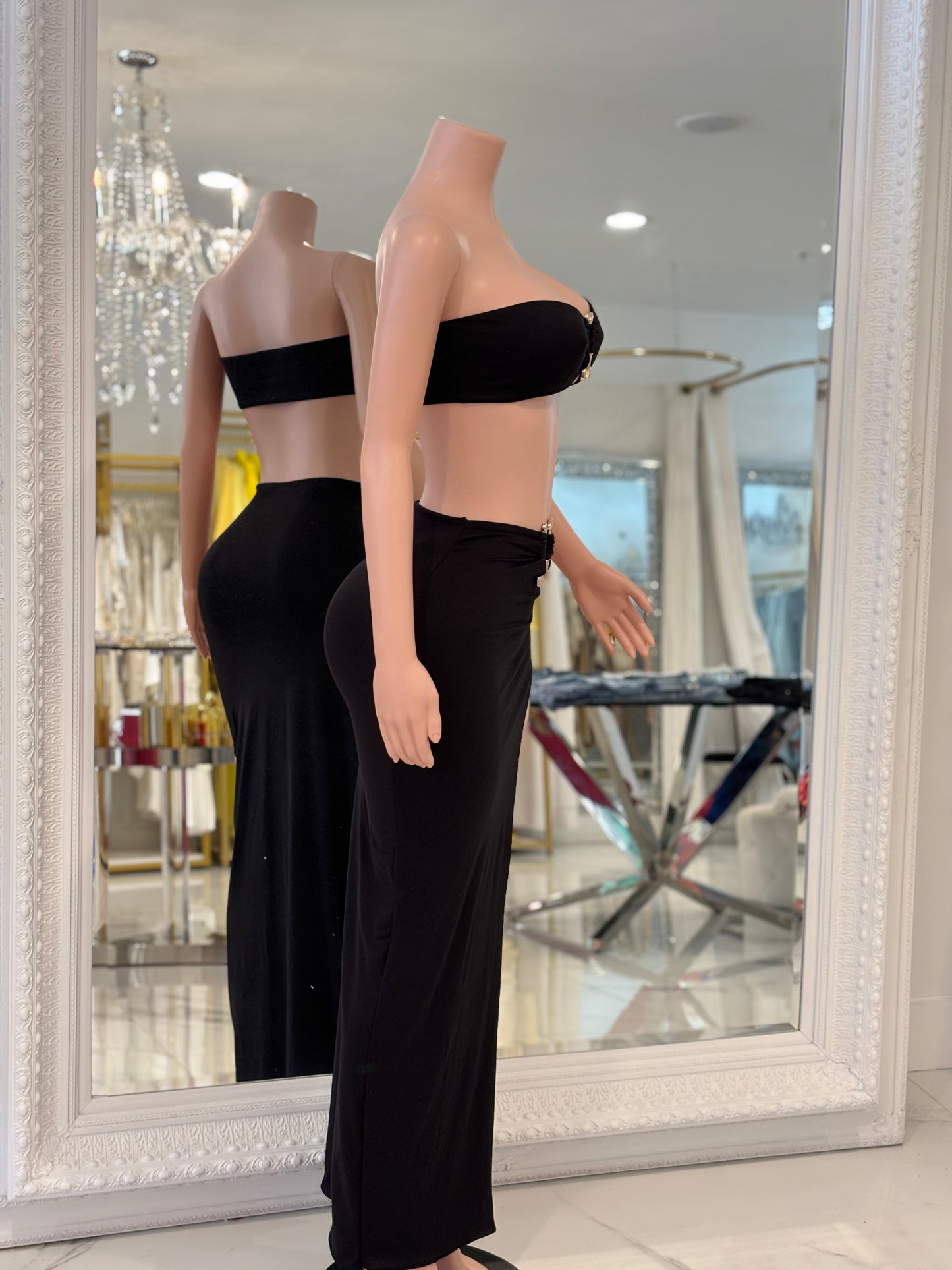Black Skirt Set