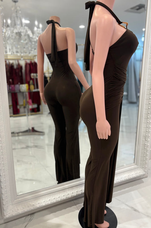 It’s All Just an Act Jumpsuits Brown