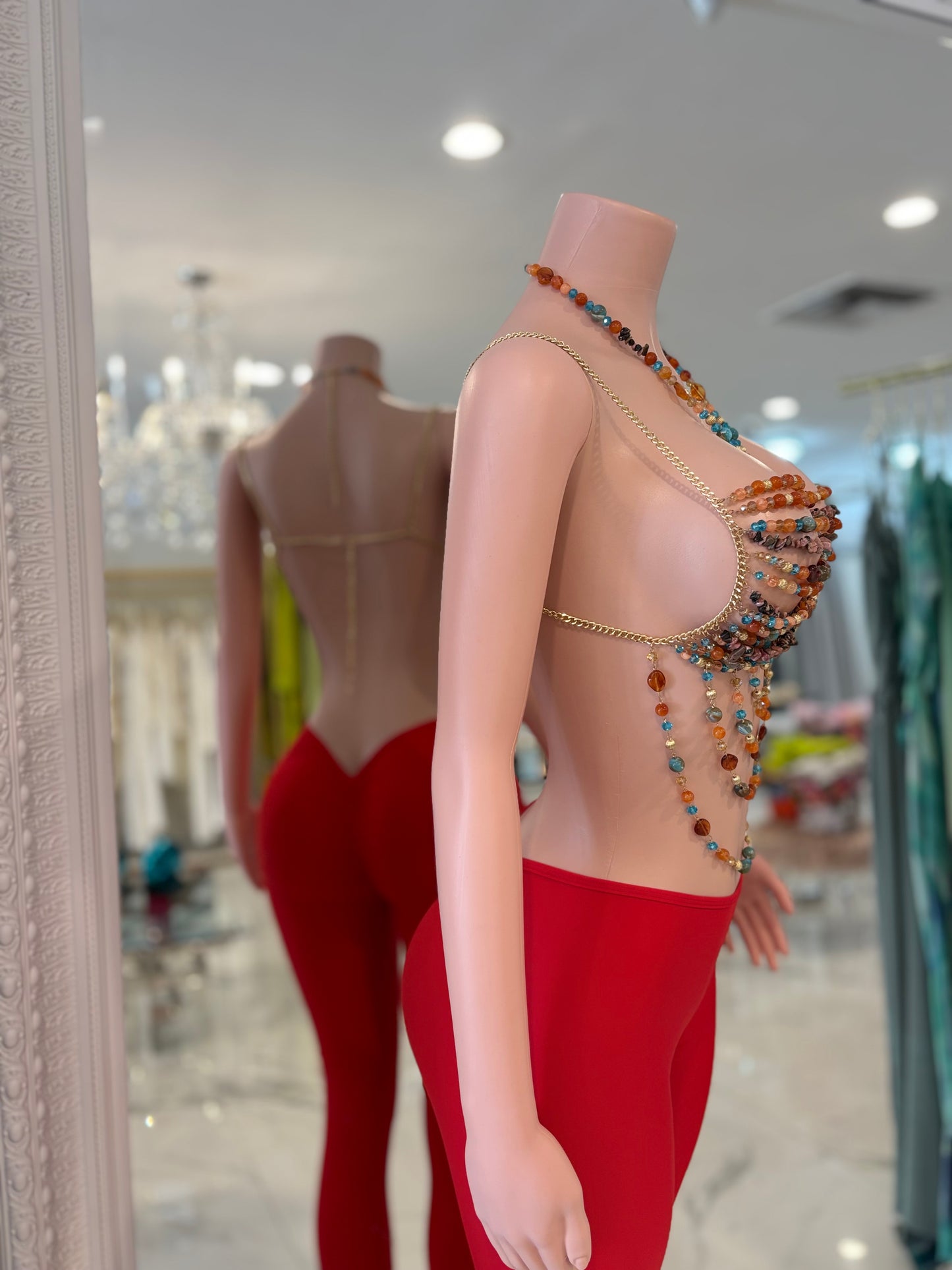 Iconic Goddess Pearls Top