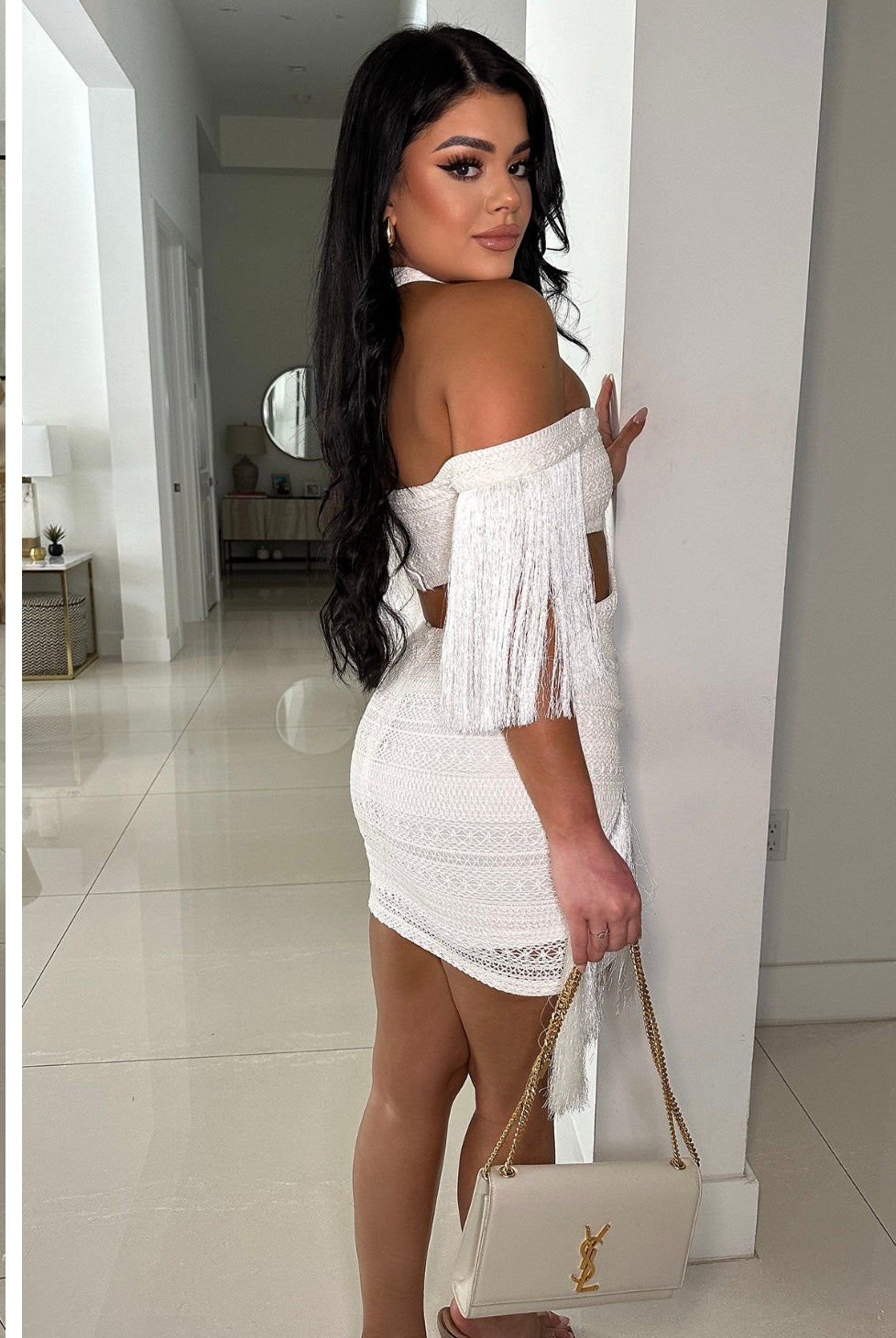 Don't Get Wild Skirt Set White