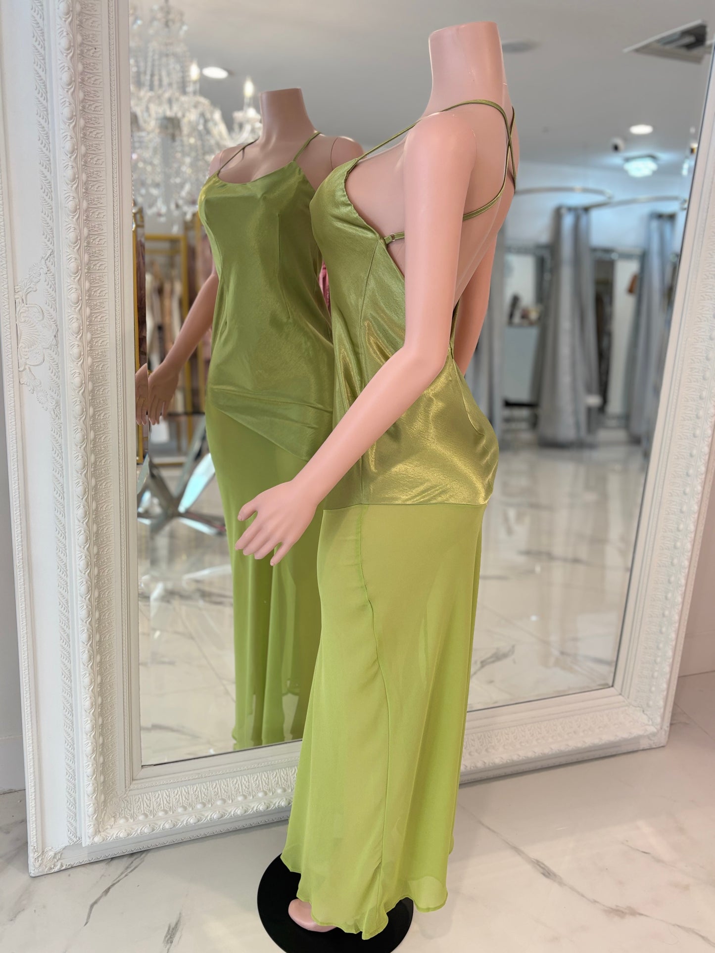 Classic Night Maxi Dress Green