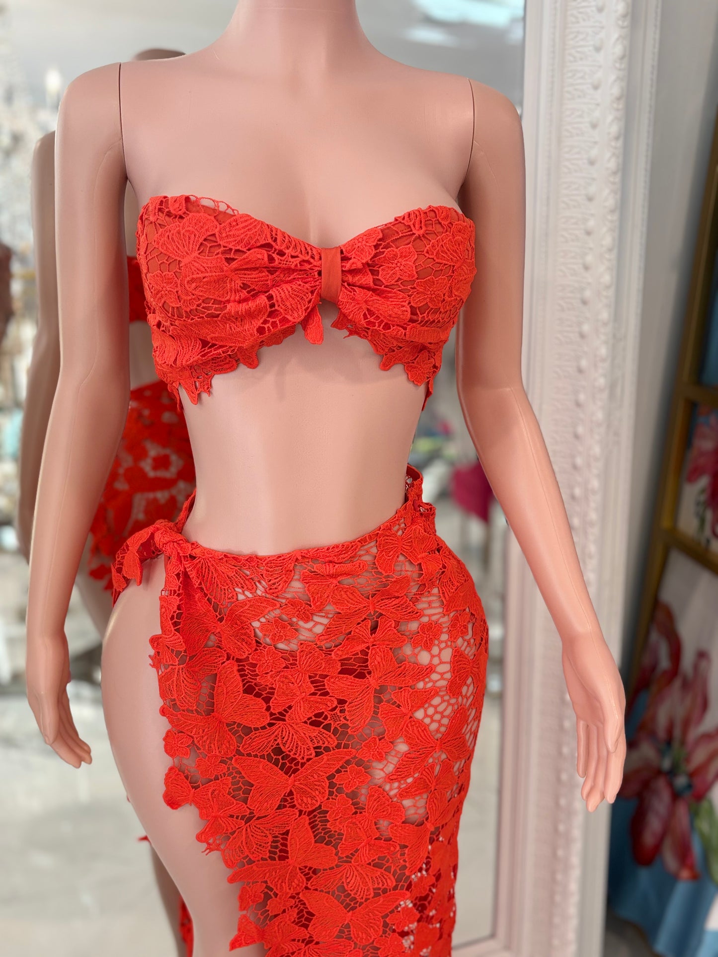 Lace Me Up Barbie Lace Skirt Set