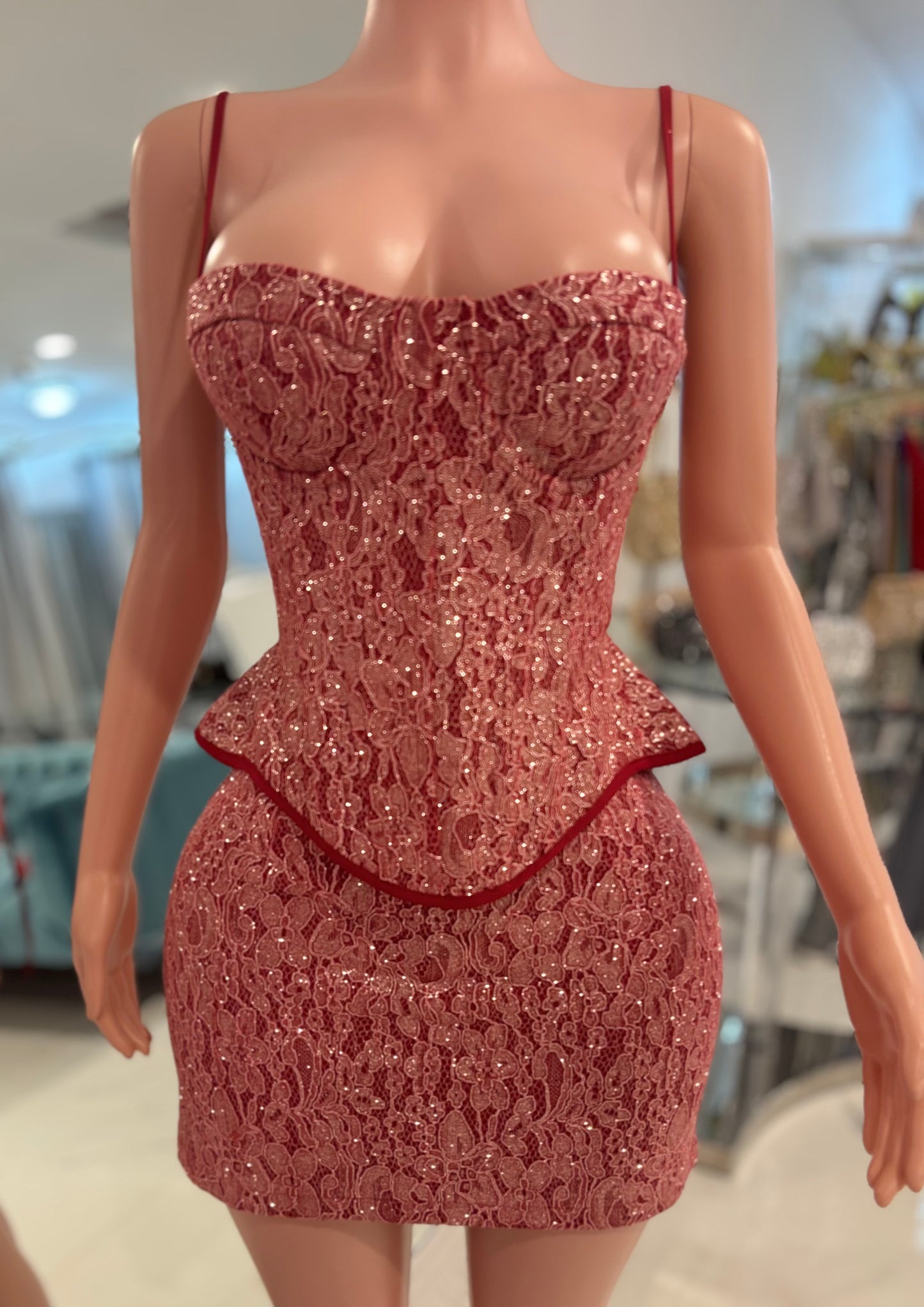 A Beautiful Miracle Skirt Set Red