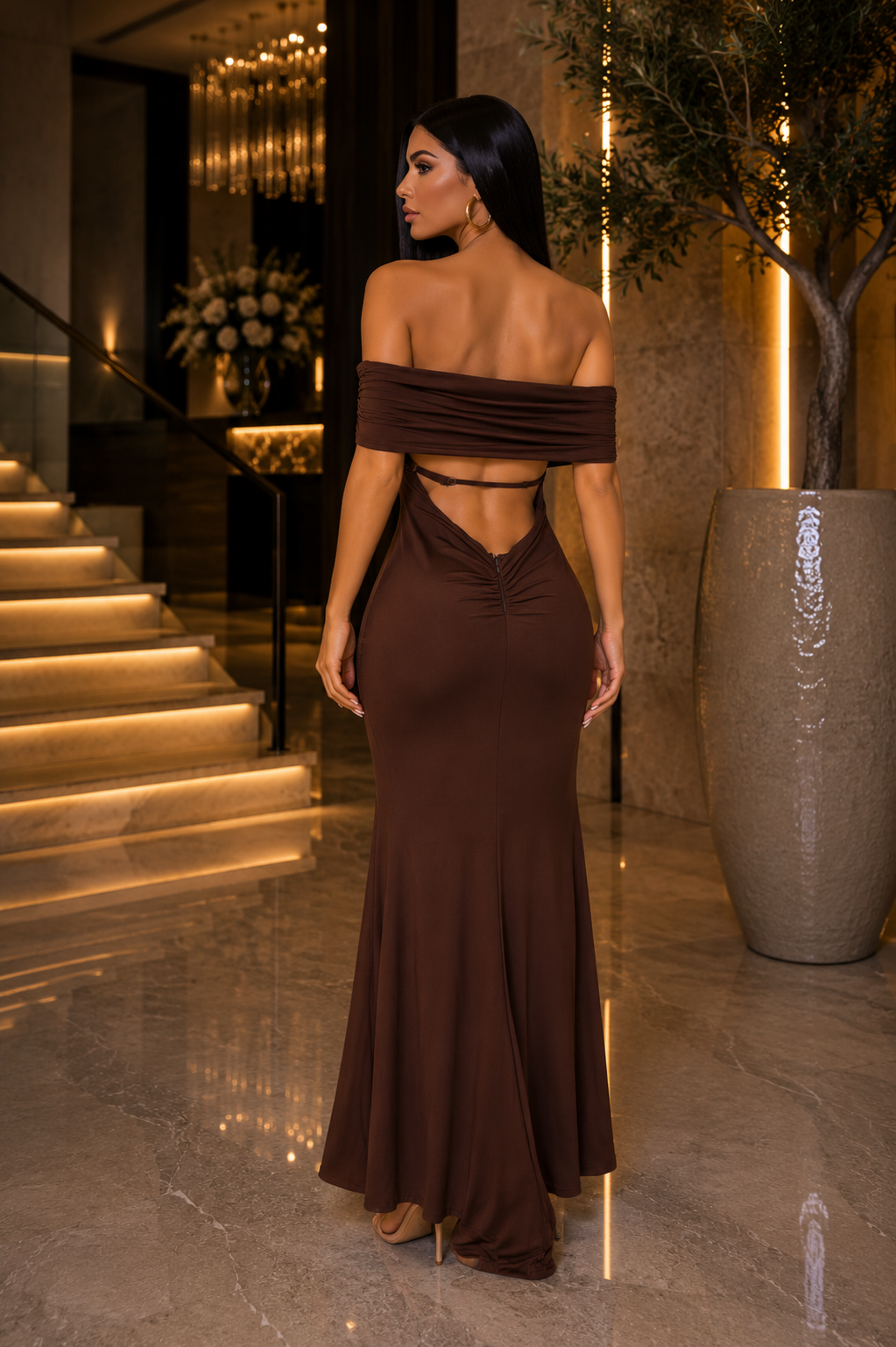 I Just Want Love Maxi Dress Brown
