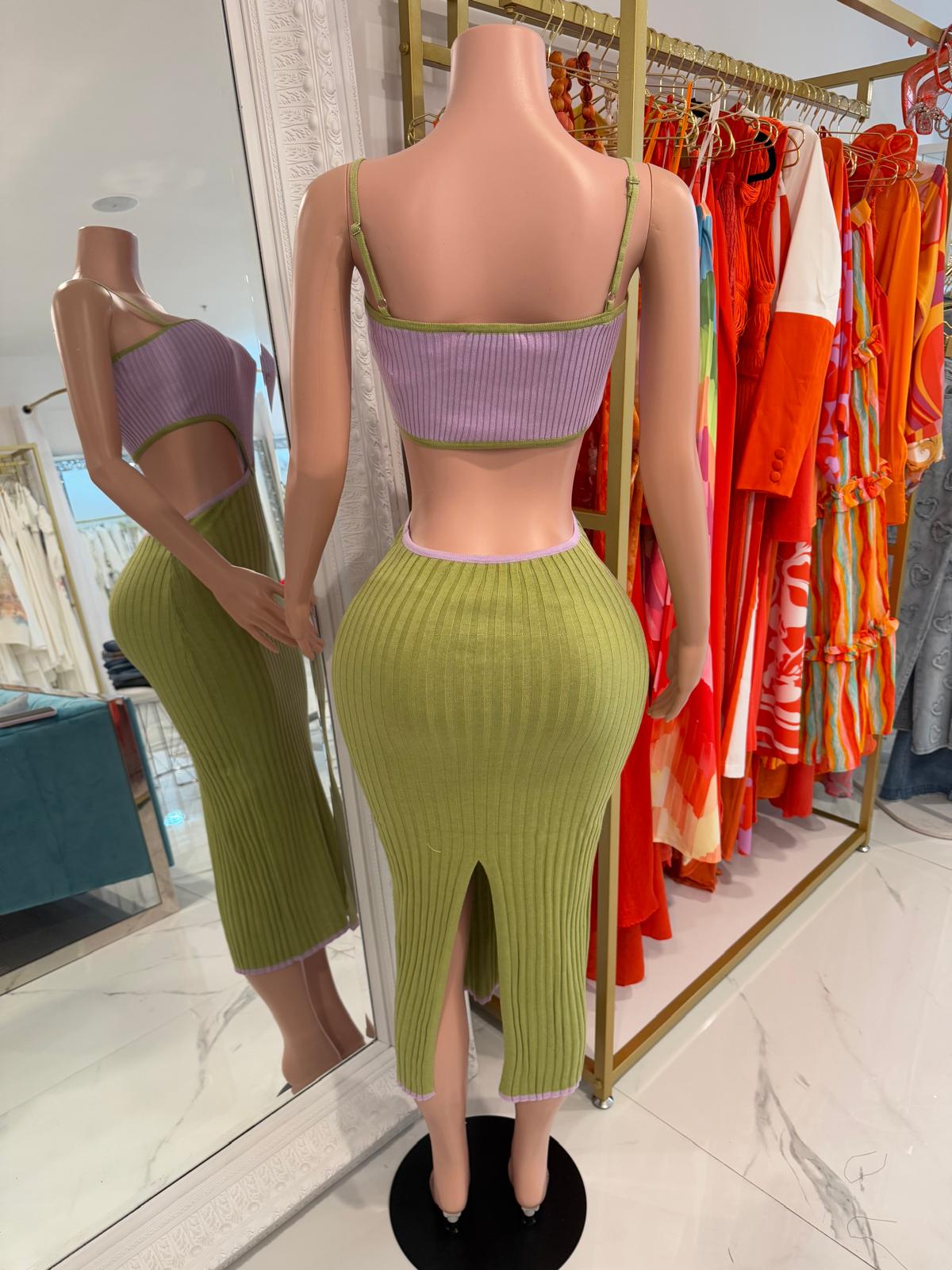 Love Baby Midi Dress Green