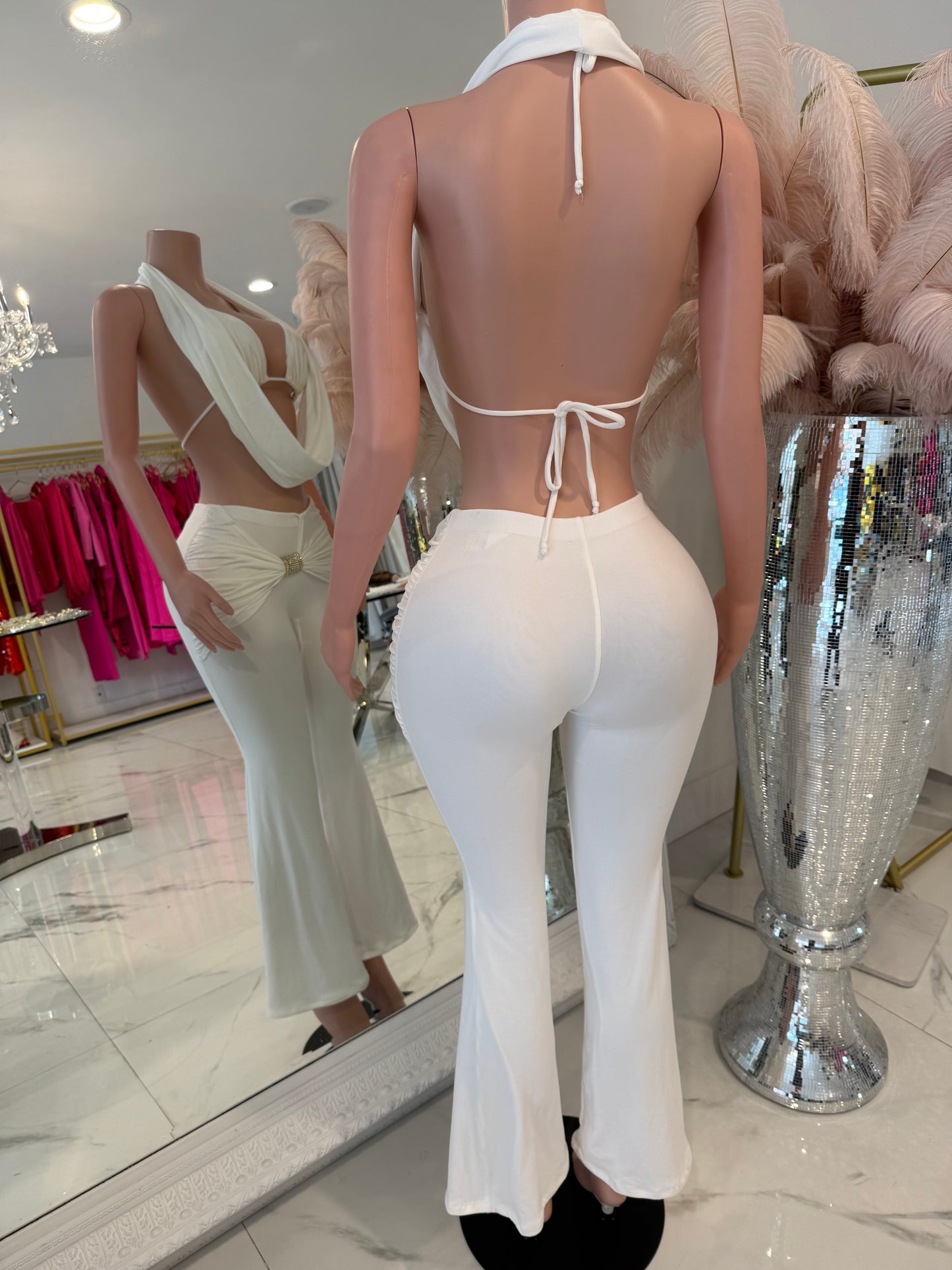 Let Me Get a Taste Pant Set White