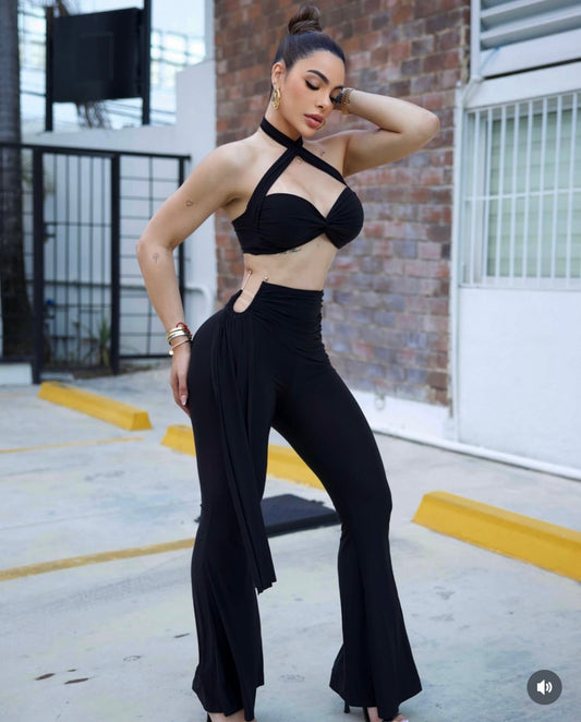 Sapphire Muse Pant Set Black