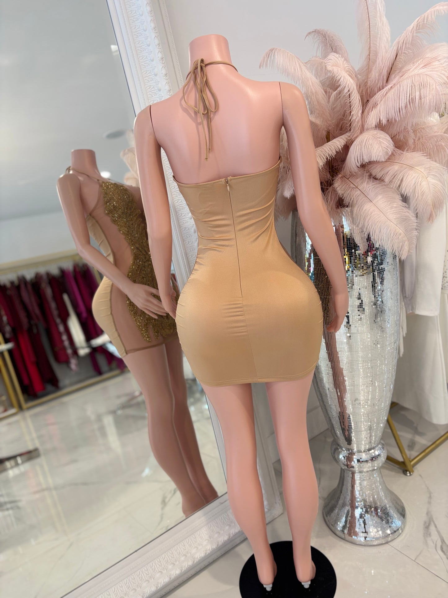 Greatest Treasure Mini Dress Gold