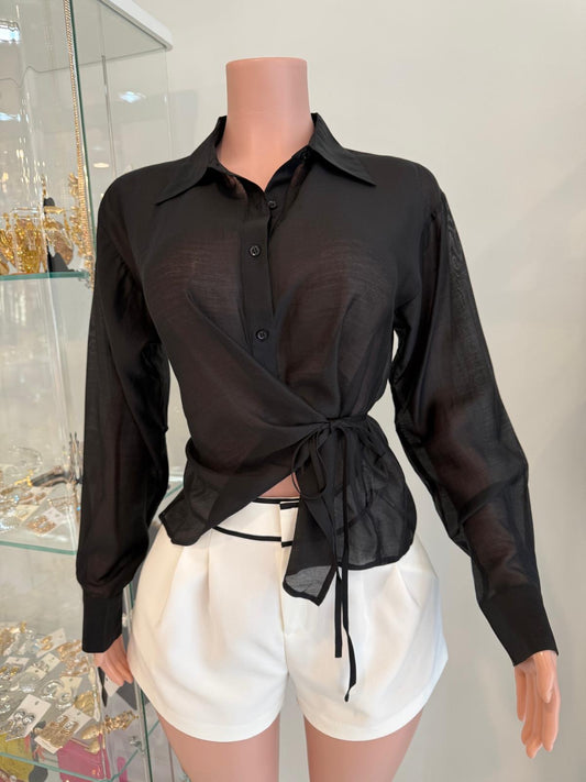 july Top Black