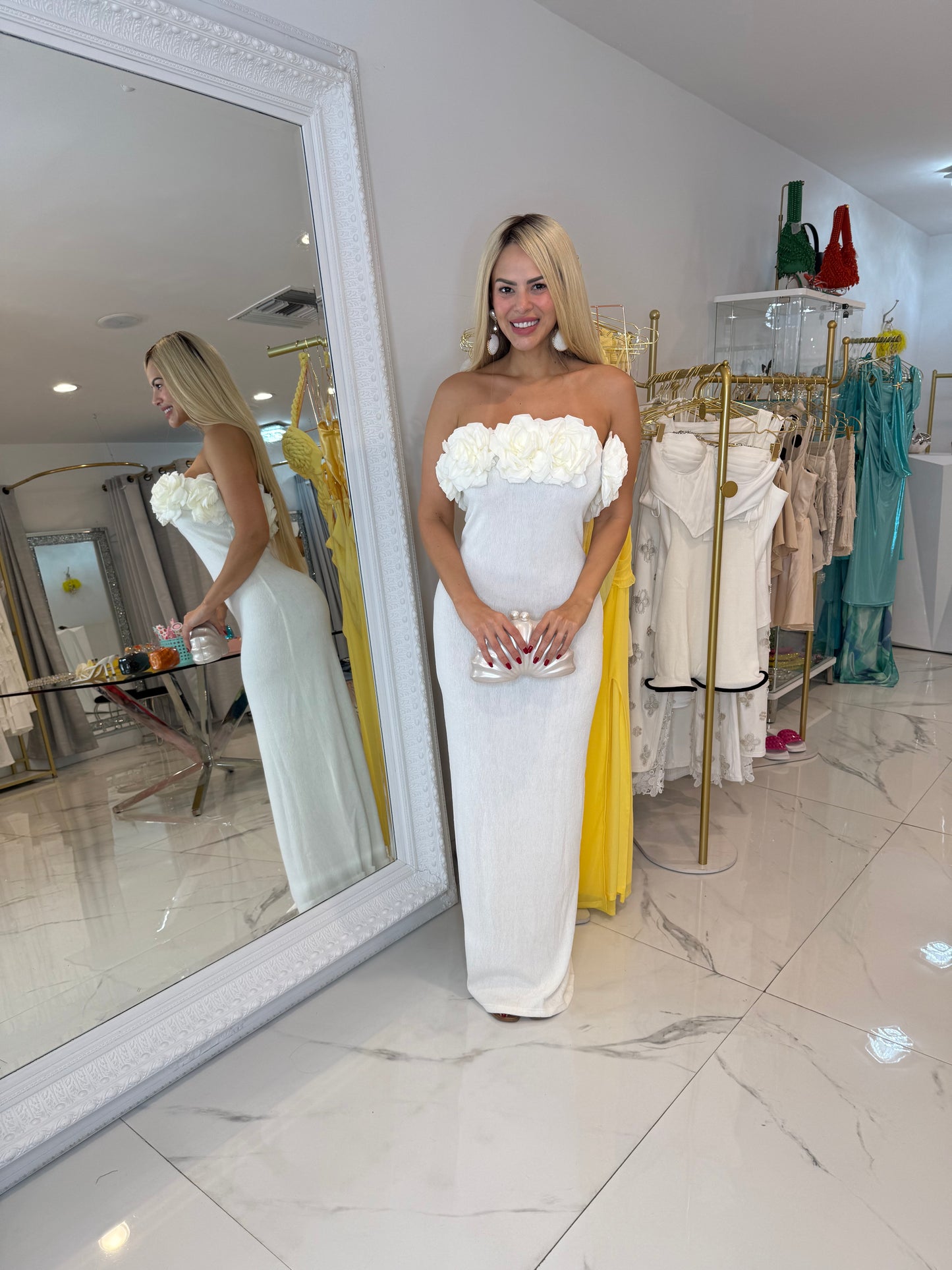 I Am The One Maxi Dress White