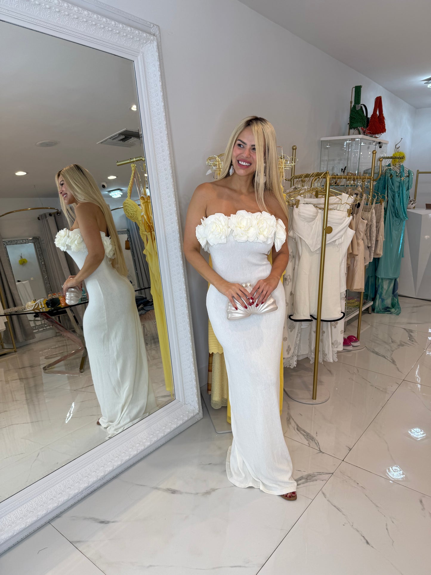 I Am The One Maxi Dress White