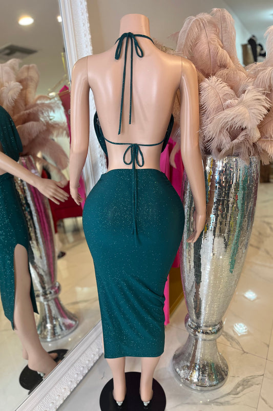 Radiant Reflection Rhinestones Skirt Set