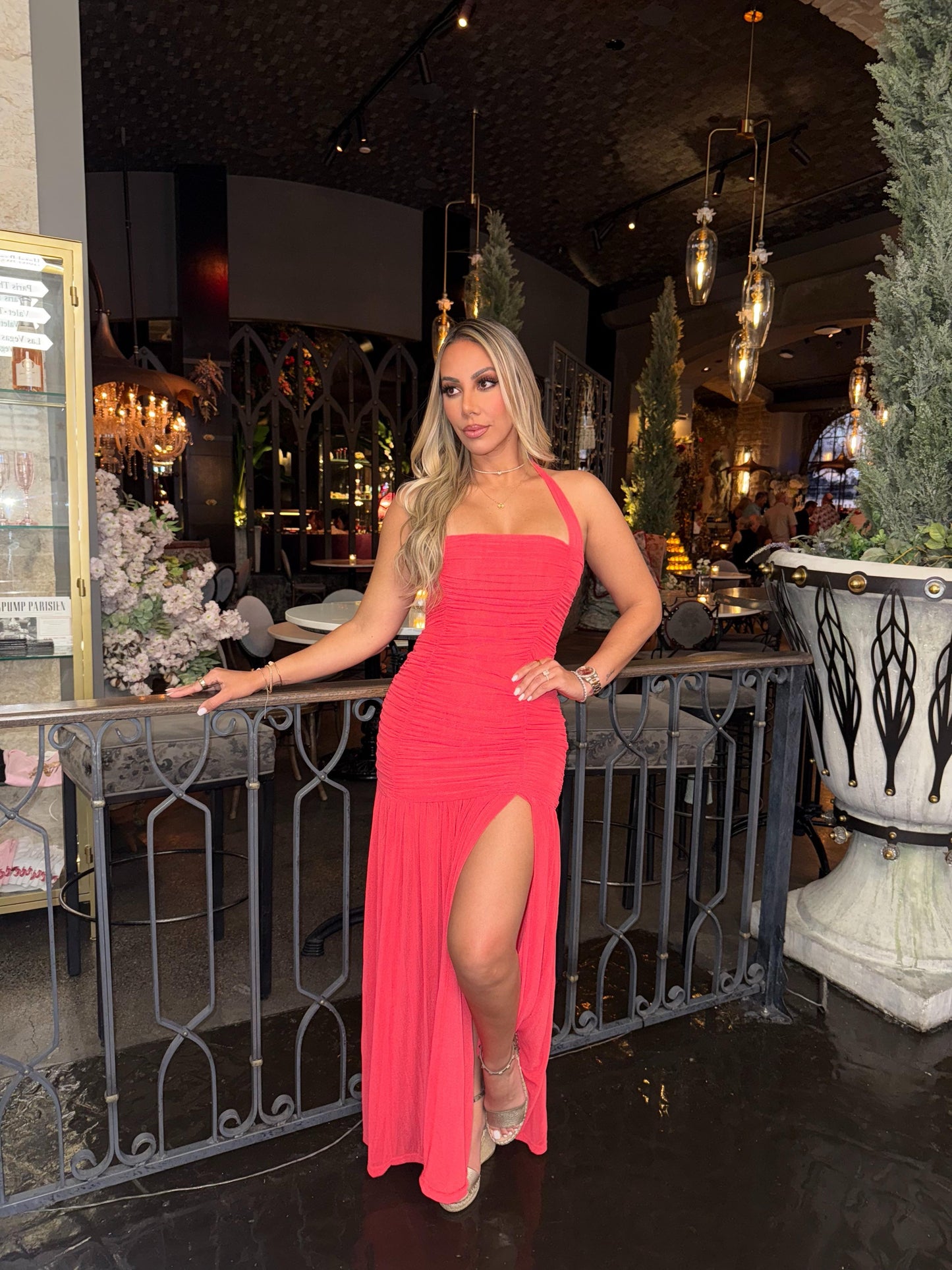 Pretty Girl Energy Mesh Maxi Dress