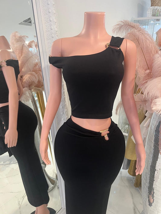 Mocha Allure Skirt Set