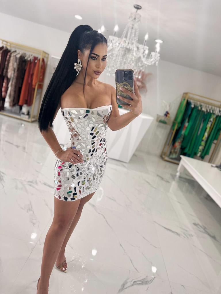 Night In Miami Mirror Mini Dress – Exotic Fashion Boutique Night In Miami Mirror Mini Dress – Exotic Fashion Boutique