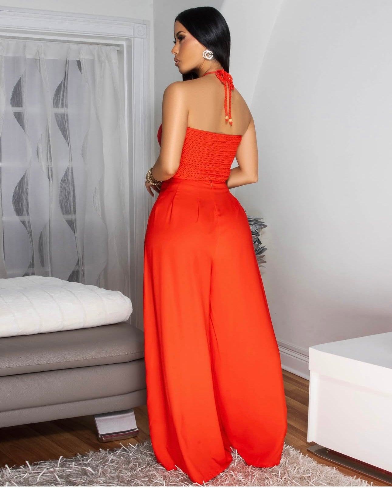 Chic Casual Chic Pants Set Orange
