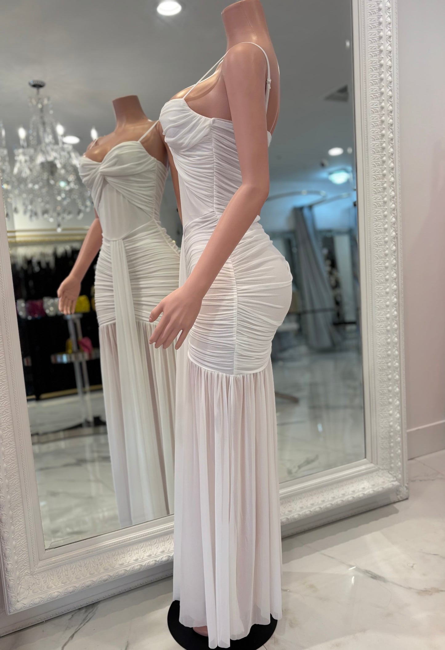 True Beauty is Me Maxi Dress White