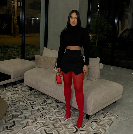 Little Red Beauty Stockings