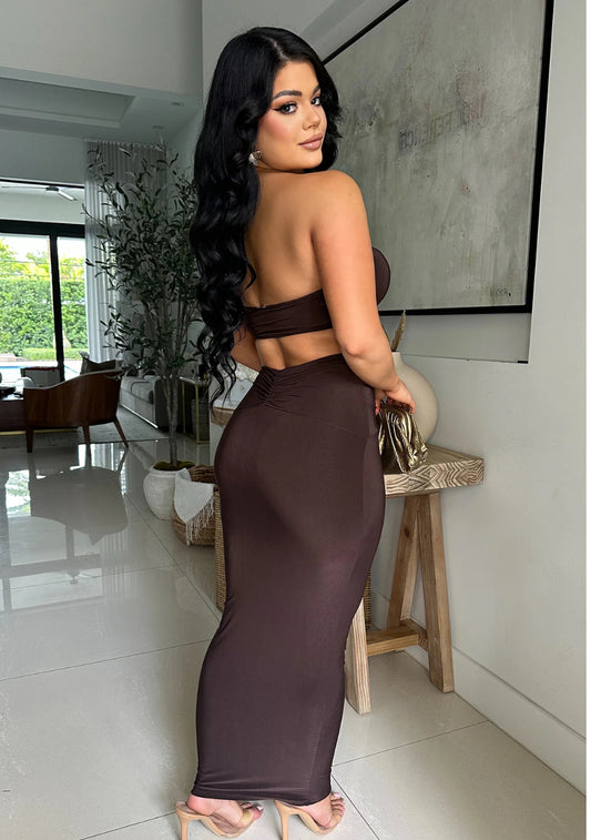 Summer Skirt Set Brown