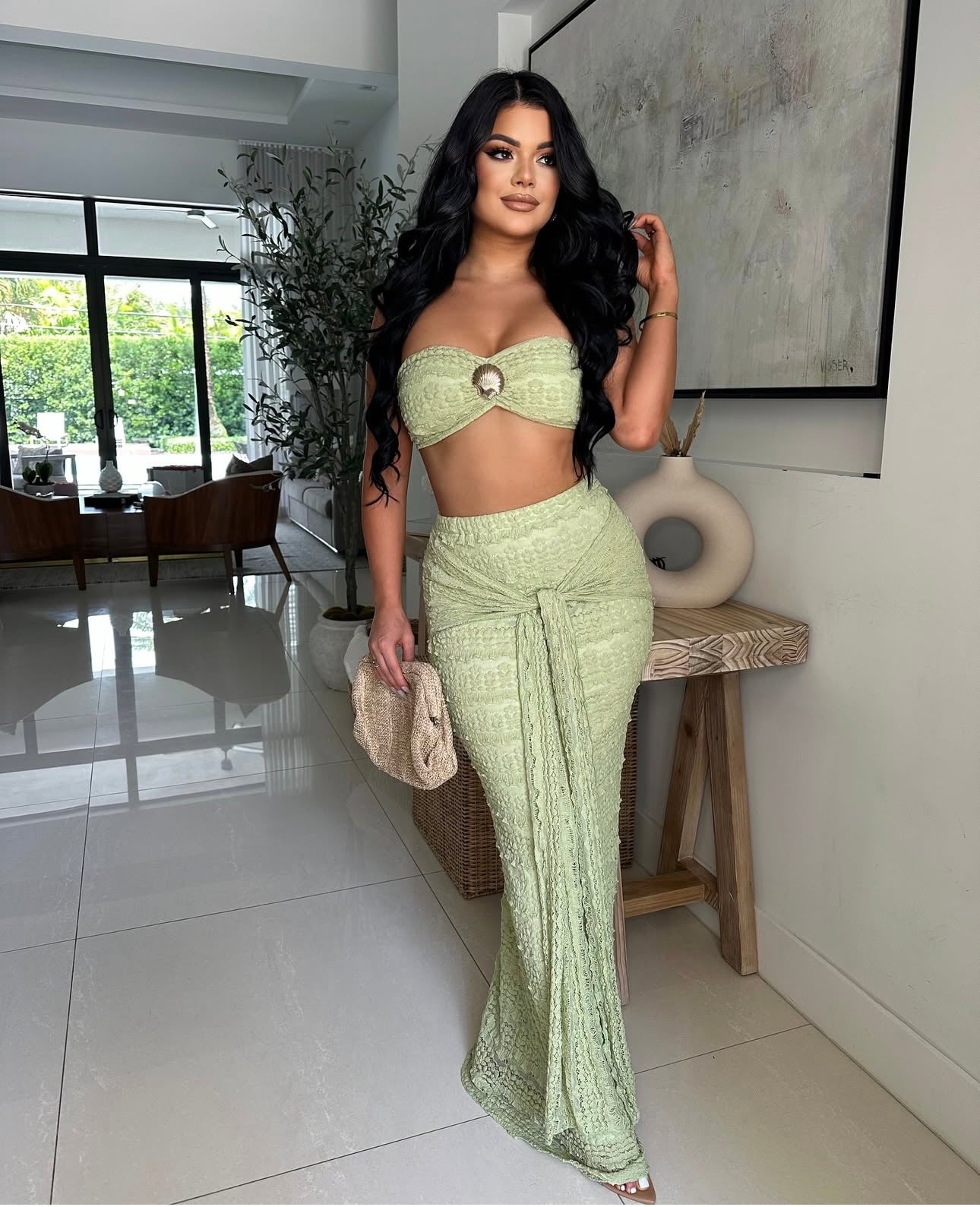 Tulun Skirt Set Green