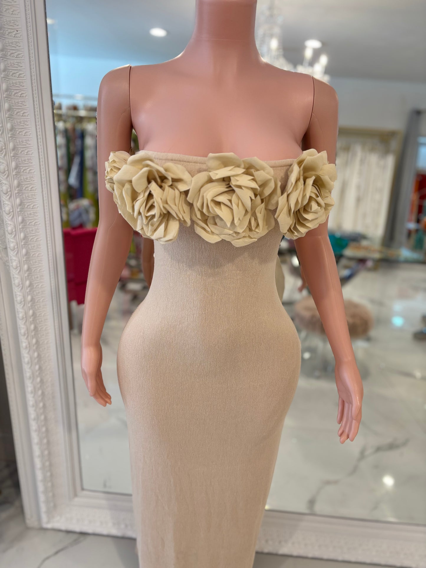 I Am The One Maxi Dress Beige