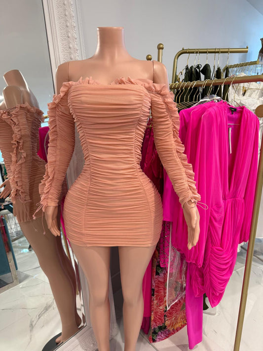 Baby Pink Mini Dress