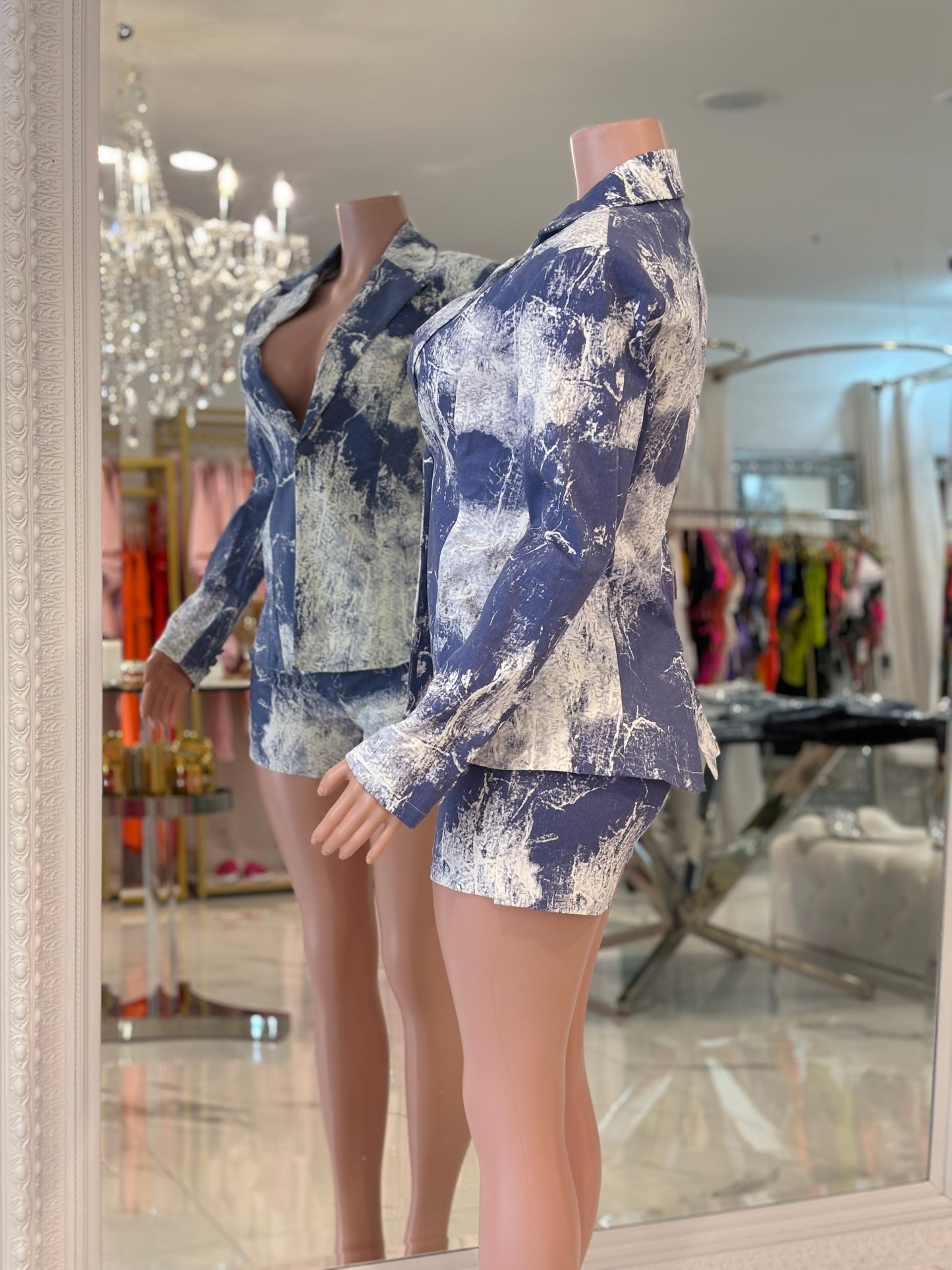 Aby Short Set Blue