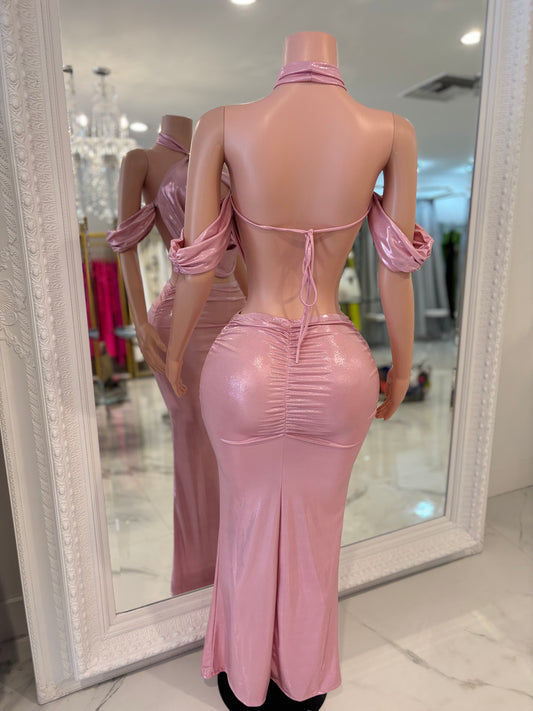 Brighter Than Any Star Skirt Set Pink