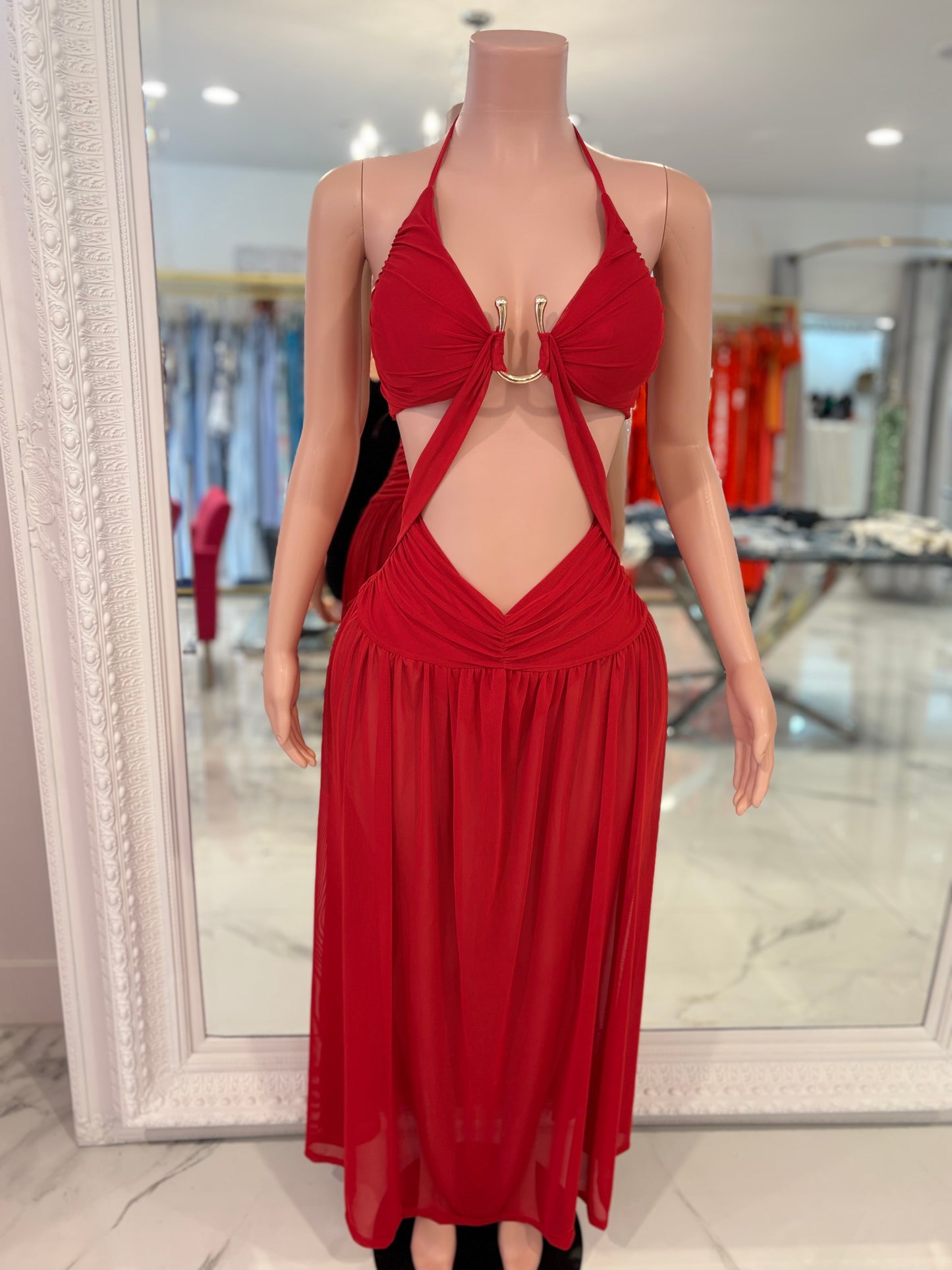Maday Máxi Dress Red