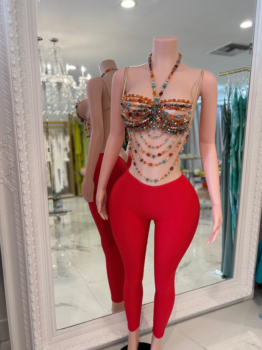 Iconic Goddess Pearls Top