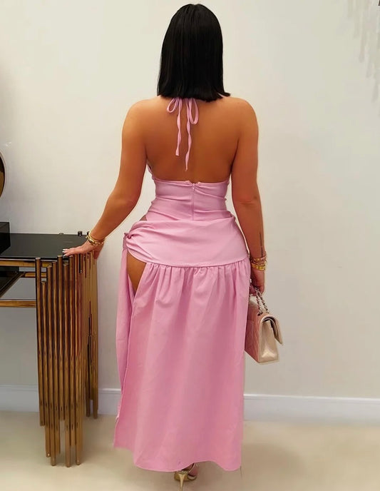 Dory Midi Dress Pink