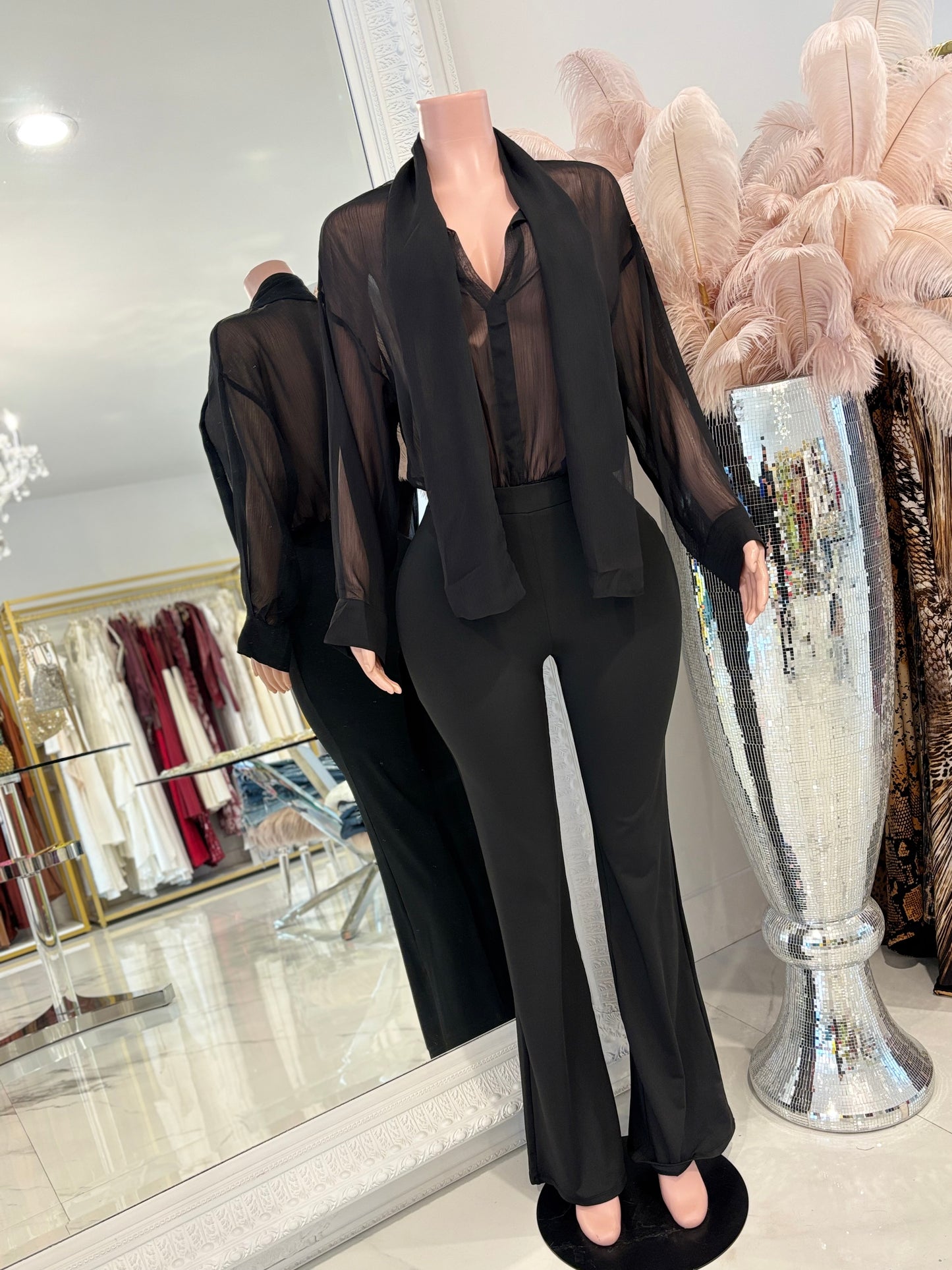 Own It and Work it Pants Set Black