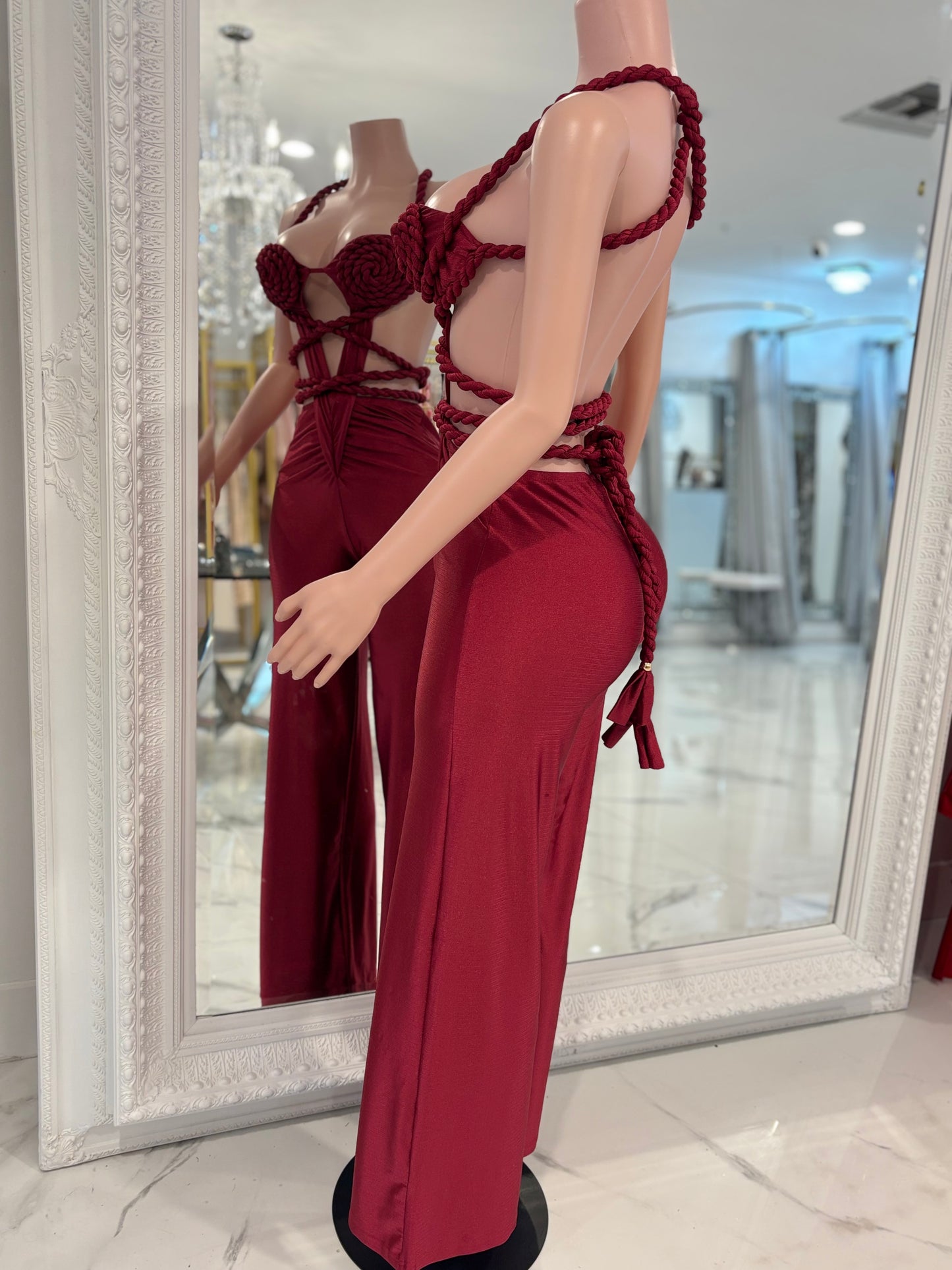 Magic Nods Jumpsuit Red
