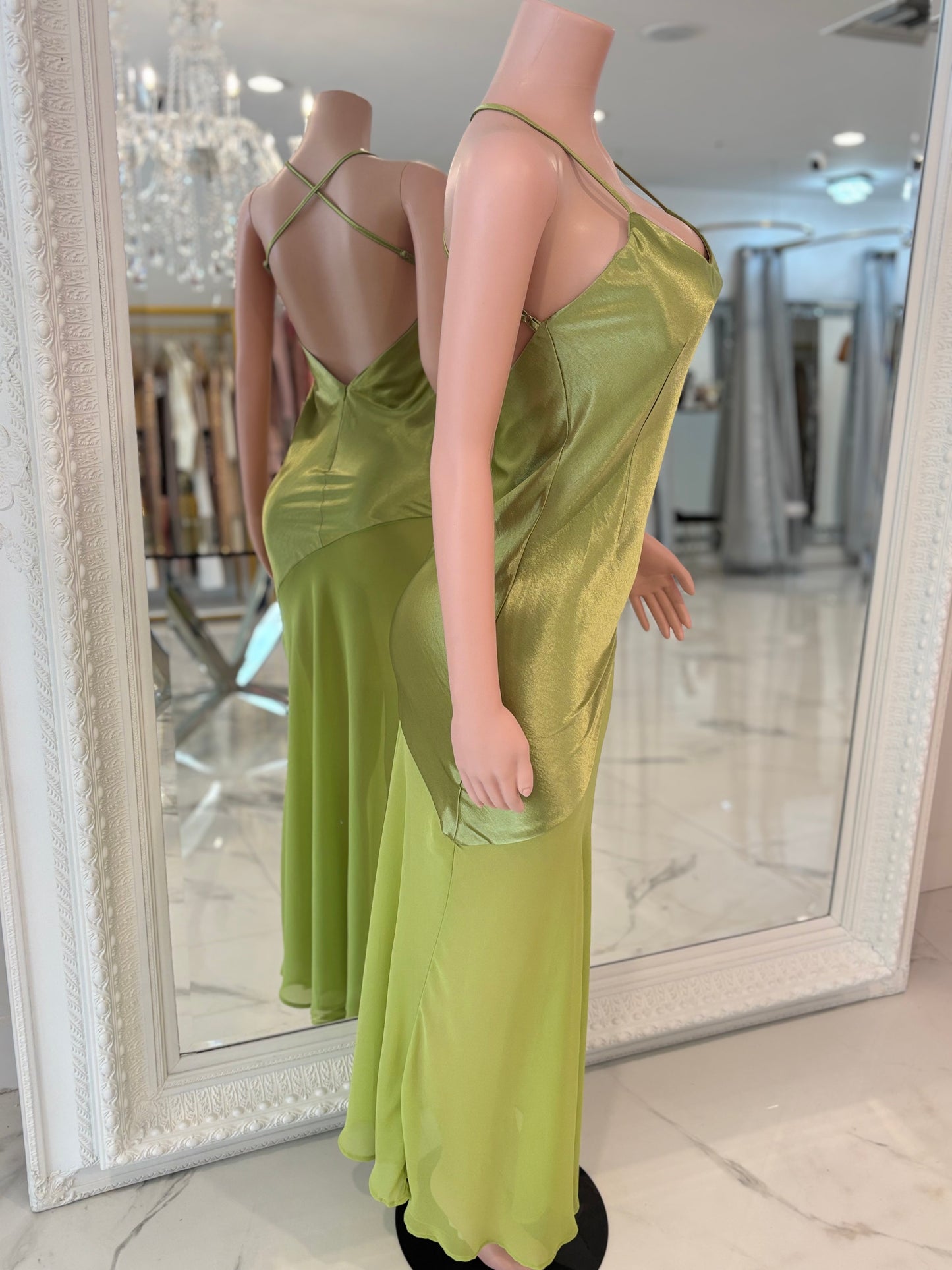 Classic Night Maxi Dress Green