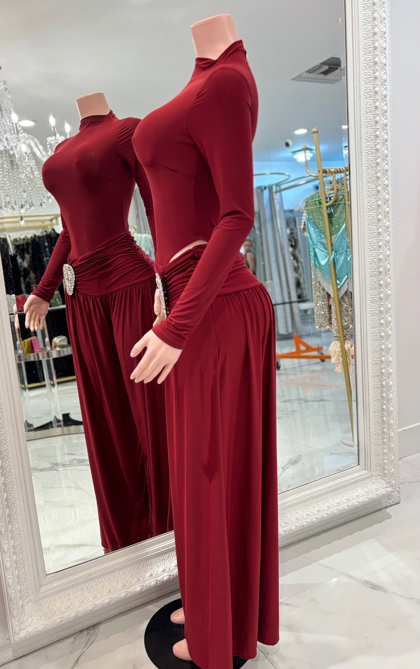 Cocoa Chic Pants Set Red