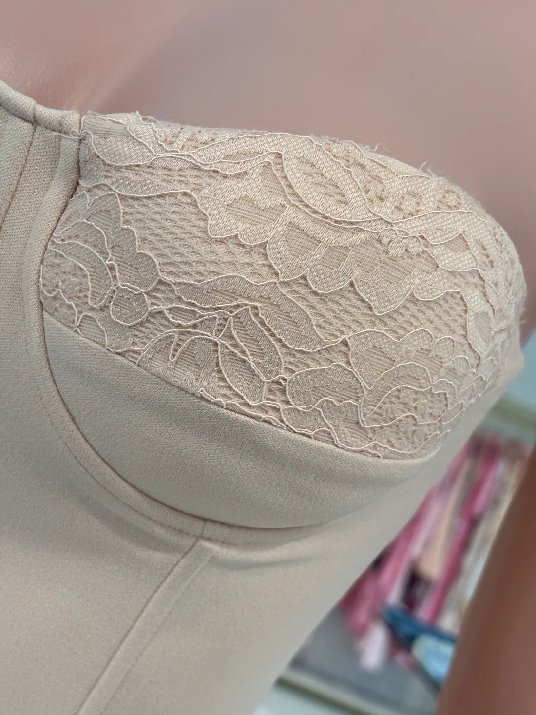 Lacy Floral Pant Set Pink