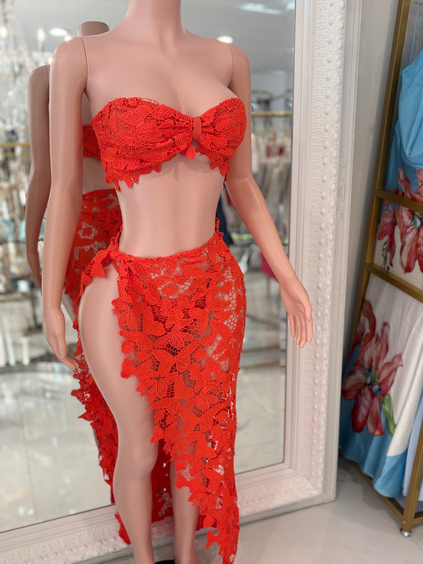 Lace Me Up Barbie Lace Skirt Set