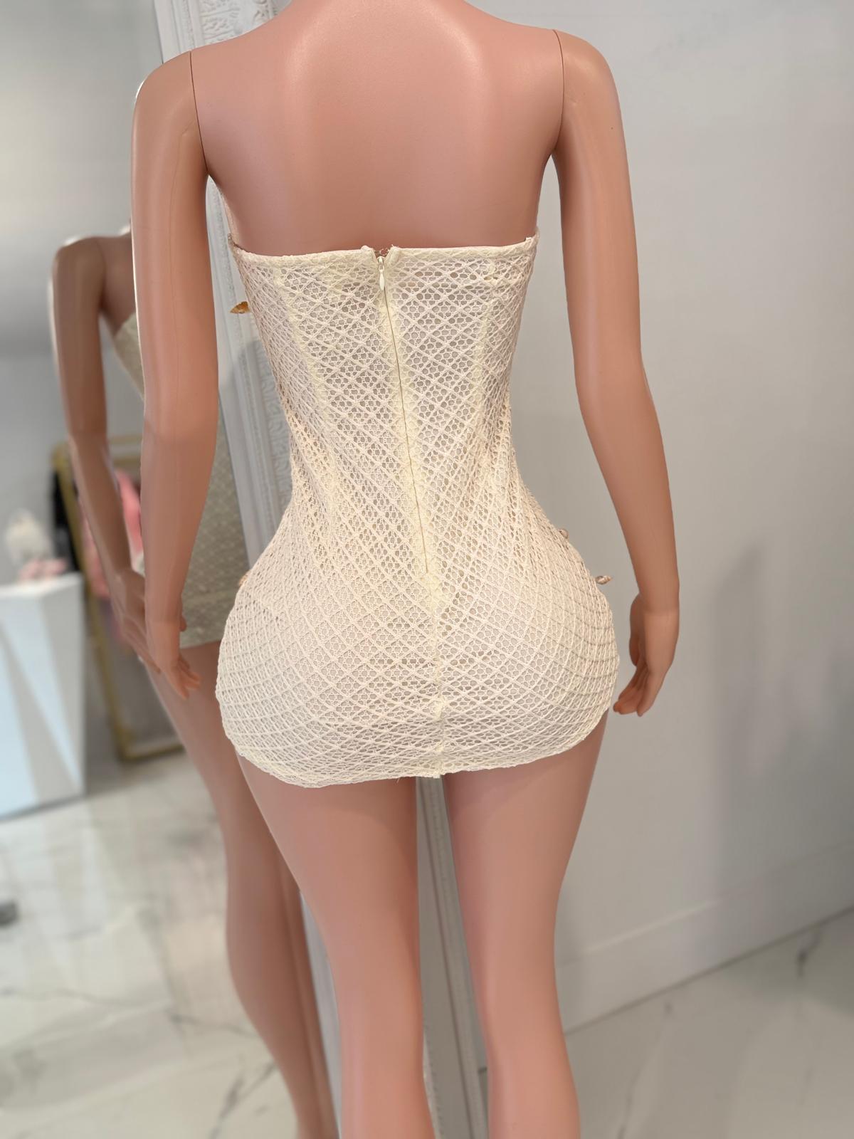 Lisy Mini Dress White