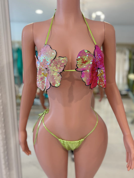 Orchid Breeze Floral Bikini