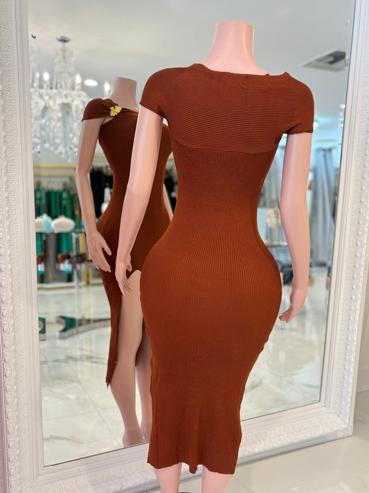 Looking Over Your Shoulder Midi Dress